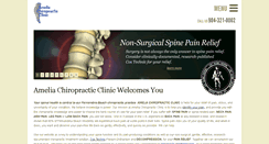 Desktop Screenshot of ameliachiropracticclinic.com